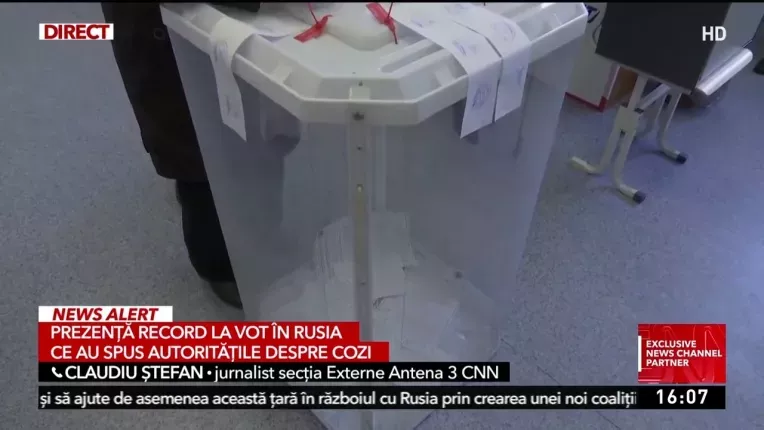Alegeri Rusia 2024, ziua 3. Prezenta record la urnele de vot
