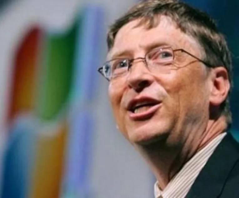 Bill Gates in Romania.