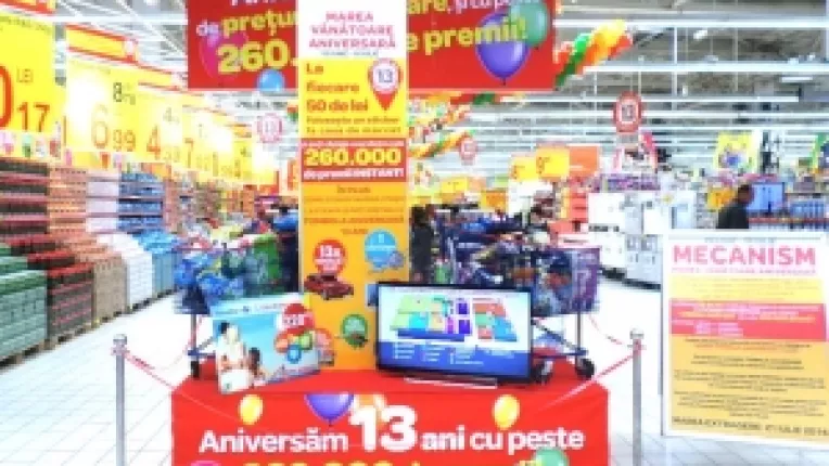 Carrefour aniverseaza 13 ani de preturi incendiare cu peste 260.000 de premii 

 


