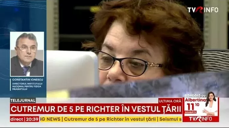 Directorul INFP, despre seismul din vestul tarii