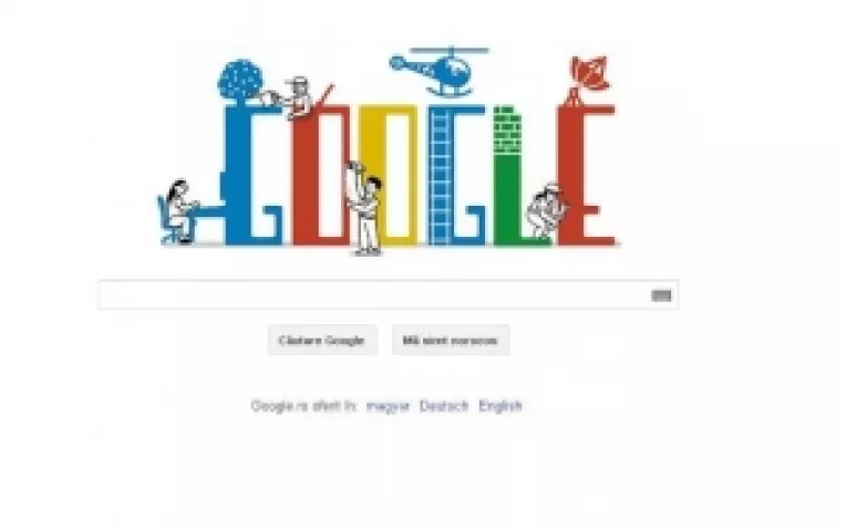 Google sarbatoreste Ziua Muncii, printr-un logo care infatiseaza 4 oameni muncind 