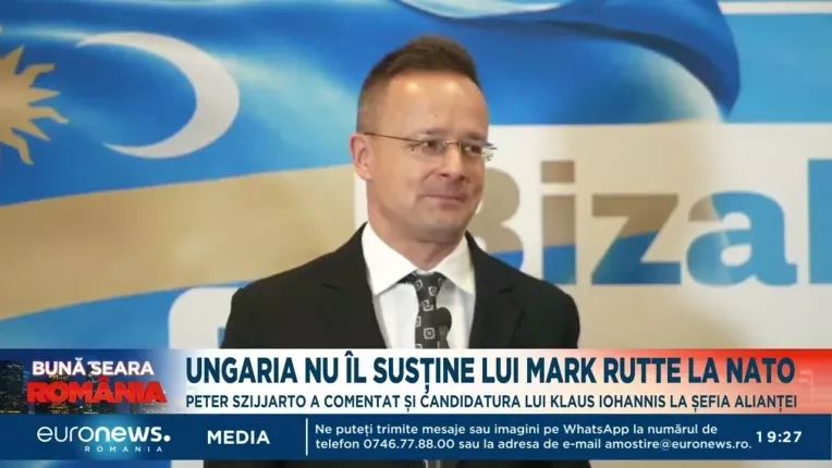 Ministrul maghiar de Externe: Ungaria nu va sprijini candidatura lui Mark Rutte la sefia NATO