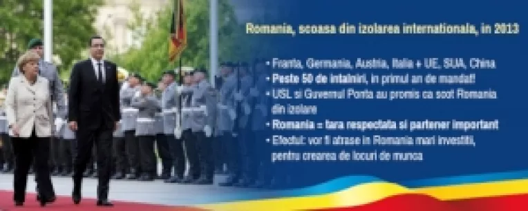 Premierul Victor Ponta scoate Romania din izolare