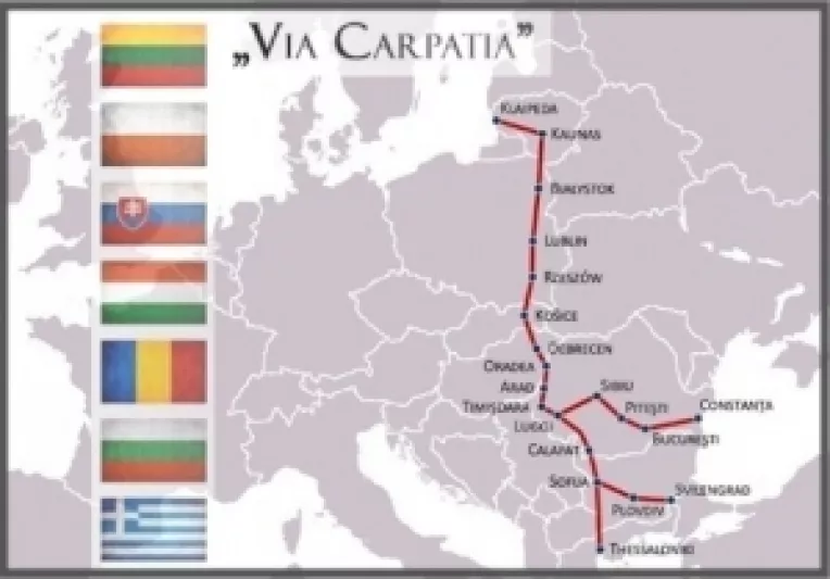 Romania si alte 6 tari est-europene vor sa construiasca o axa rutiera care sa lege Lituania de Bulgaria - Via Carpatica