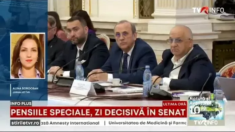 Trei comisii reunite dezbat la Senat propunerile Coalitiei pentru reformarea pensiilor speciale